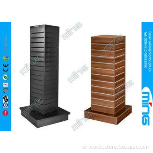 4 Sided Spinner Clothing Slatwall Display Shelves Gondola R